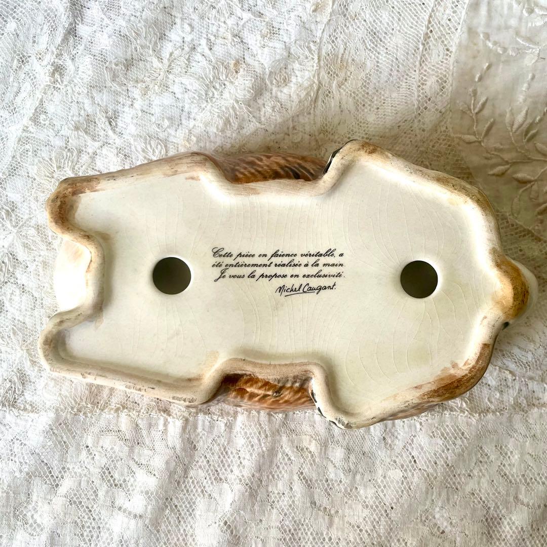 sakura　陶器のうさぎ型パテポット　ミッシェル・コーガン　フランス