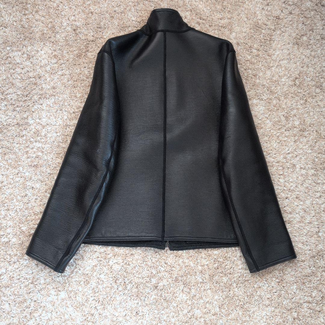 美品 アルマーニコレツォーニ 本革 革ジャン ライダース レザージャケット