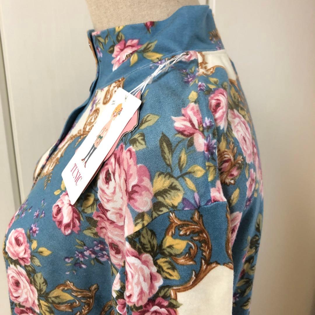 TUNIC 鴨居羊子　薔薇柄プリント ルームウェア・パジャマ