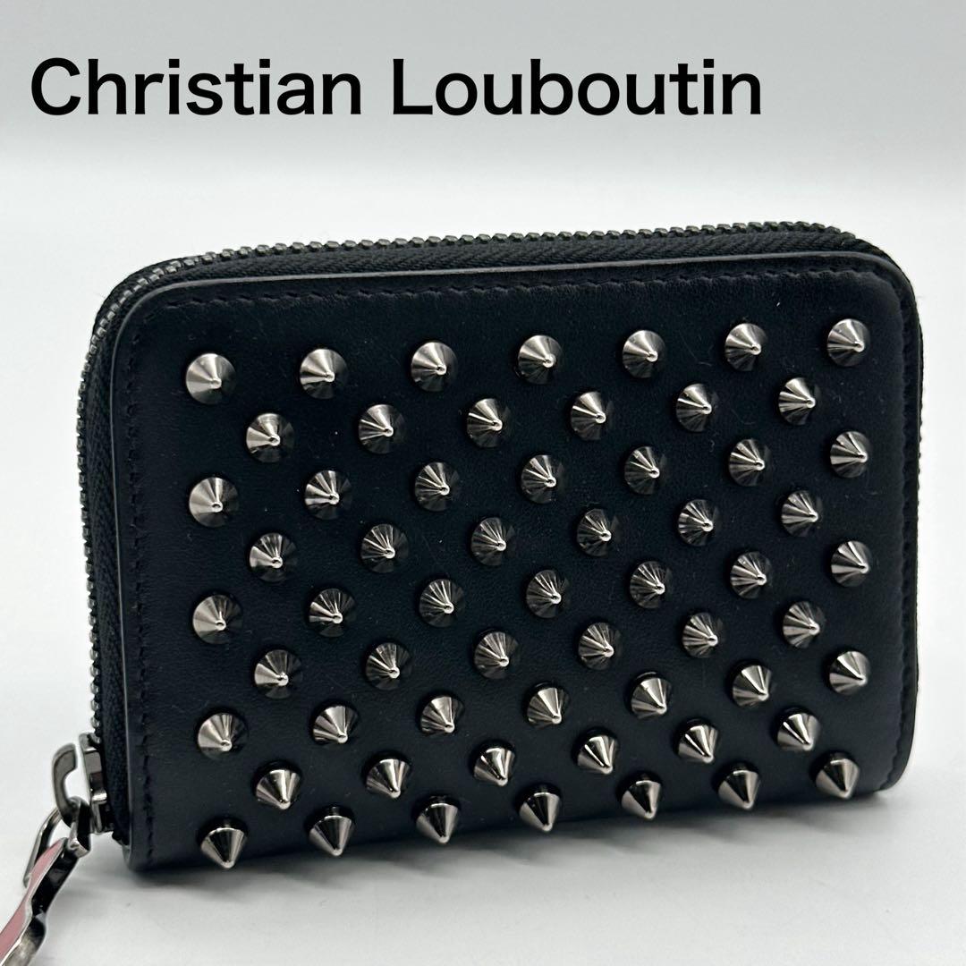 ルブタン パネトーネ スタッズ コンパクト 小銭入れ ケース スタッズ