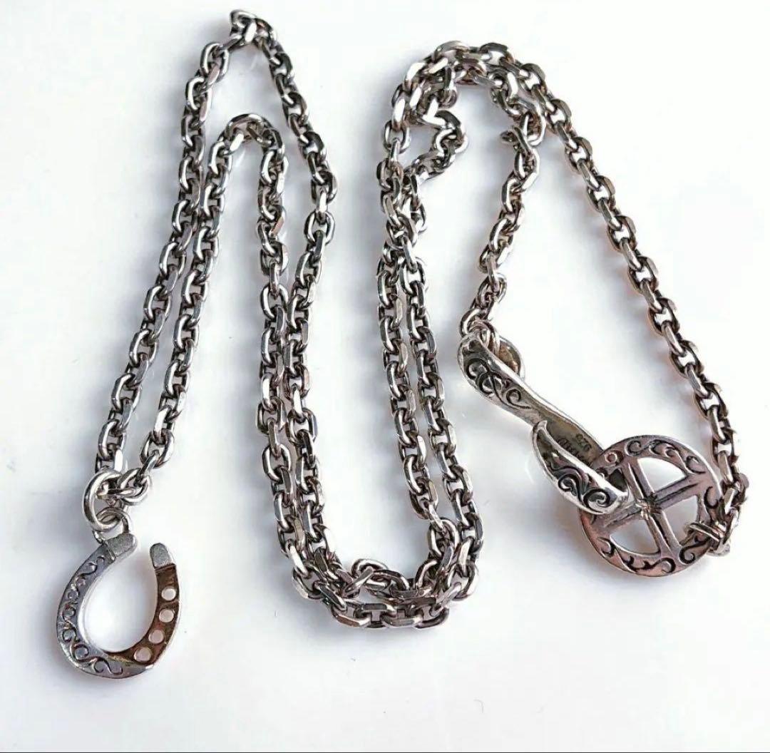 SAAD K18GP 925 ネックレス ホースシューホイールチェーン廃盤