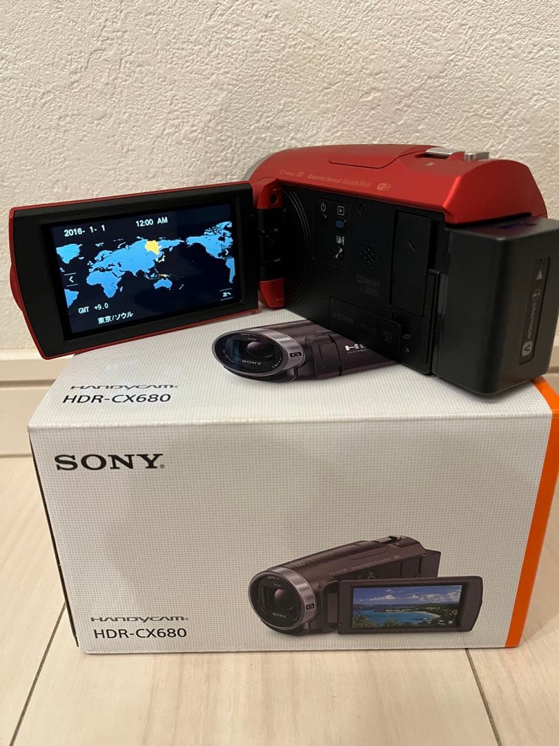 SONY HDR-CX680 ビデオカメラ 本体 予備大容量バッテリー・充電器付