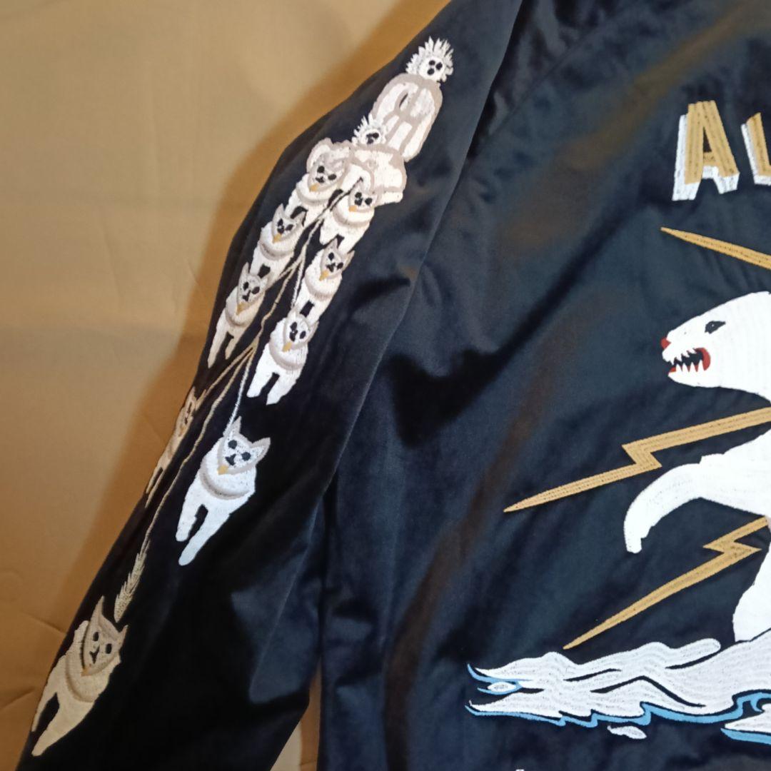 新品 HOUSTON ヒューストン ALASKA アラスカ スカジャン XL 黒