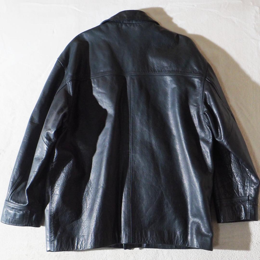 イングランド製 マブ MABU レザーコート カーコート 肉厚 XL～XXL相当