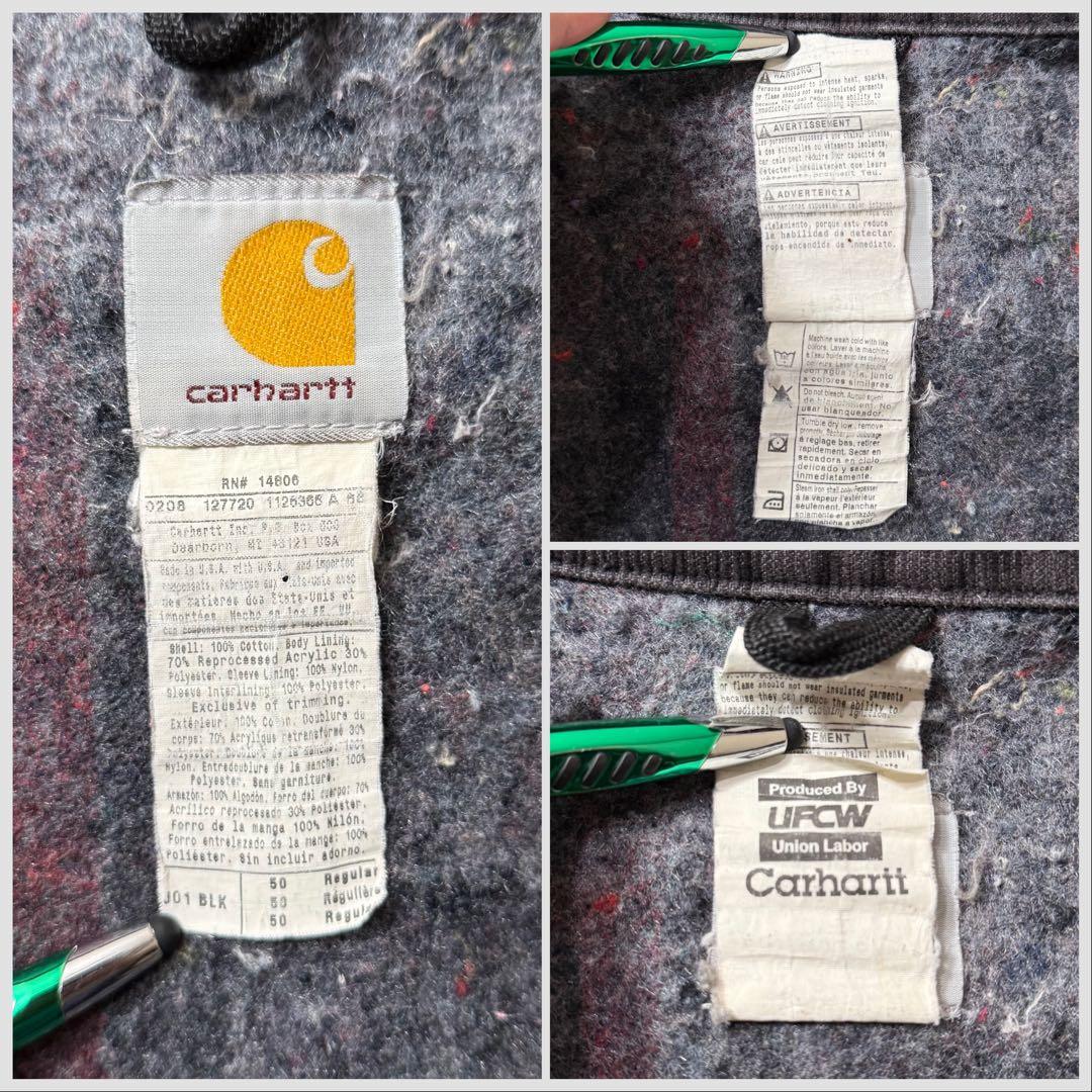 USA製！Carhartt デトロイトジャケット 50 ブラック J01BLK