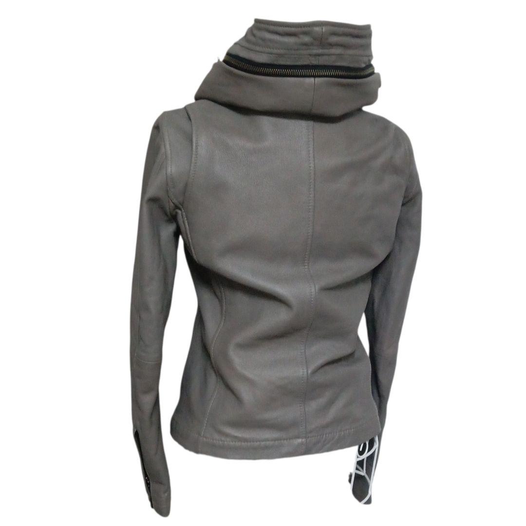 キャサリンハムネット★フーデッドライダーズジャケット★ラム★レディース★メンズ