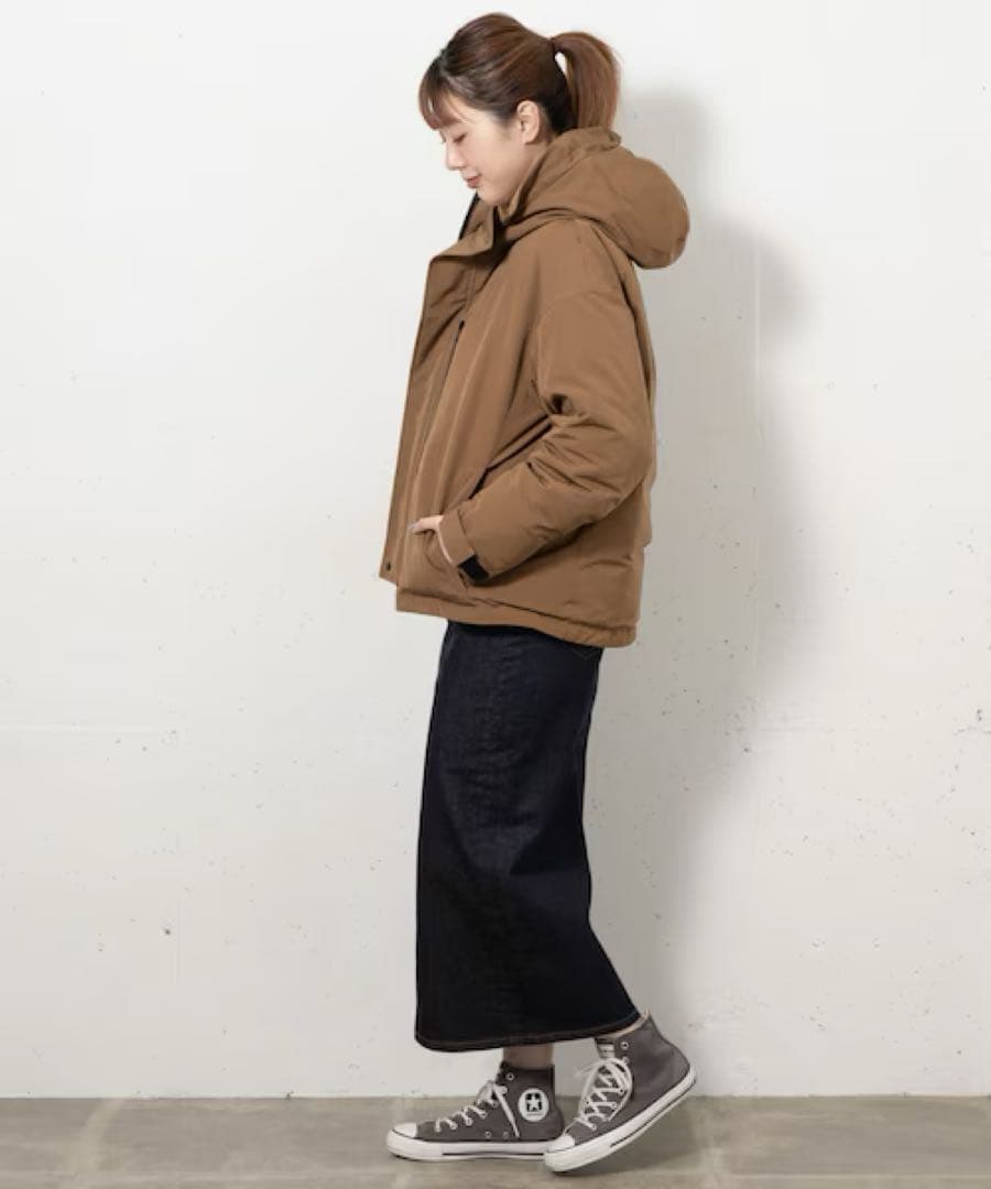 【極美品】アーバンリサーチ　サニーレーベル　フーディーダウンジャケット　ブラウン