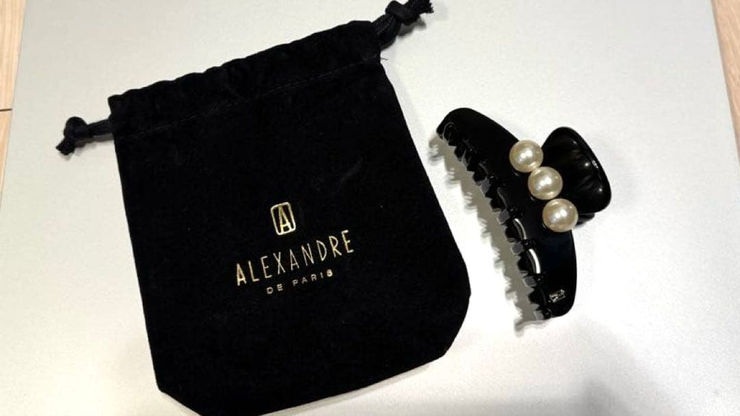【新品未使用】アレクサンドルドゥパリ Mクリップ　ブラック