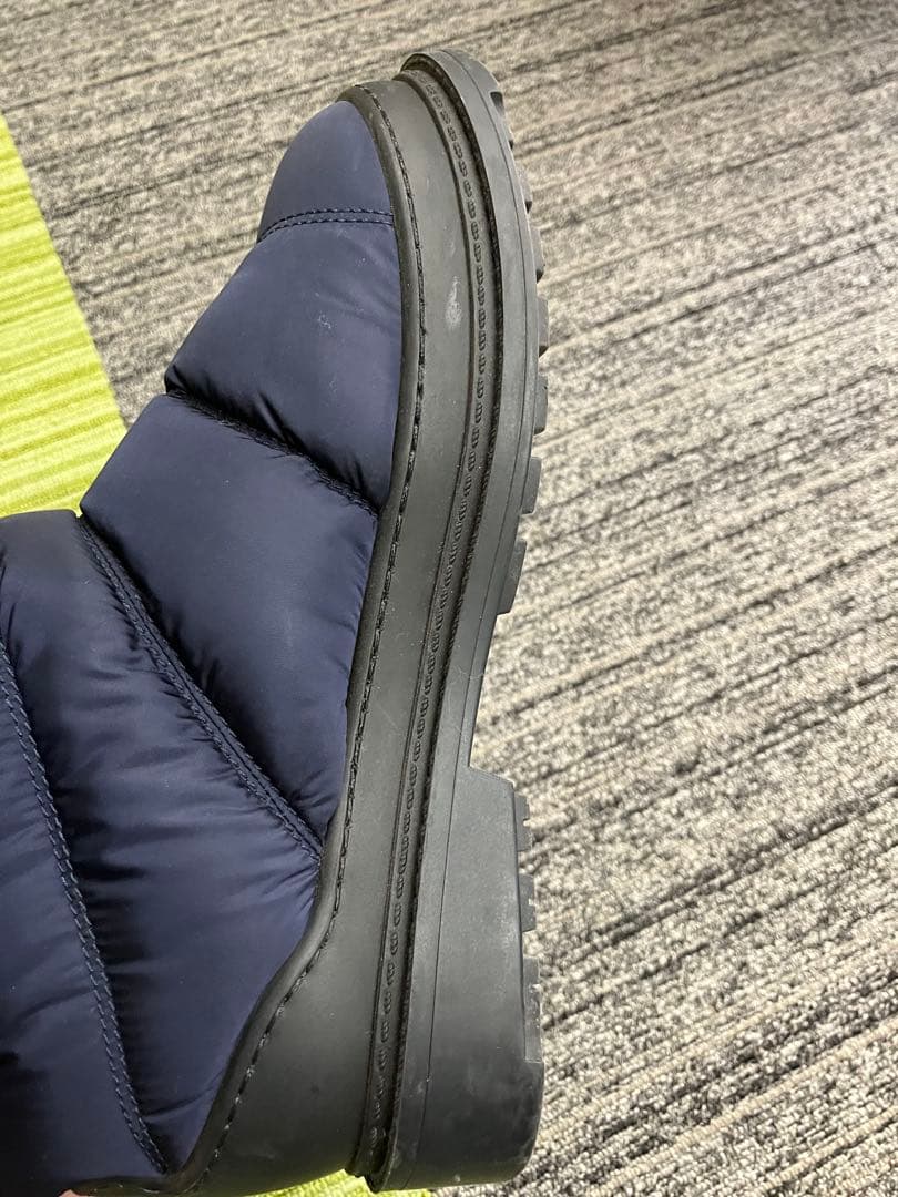 シャネル ブラック スノーブーツ ココマーク 希少　ネイビー　37