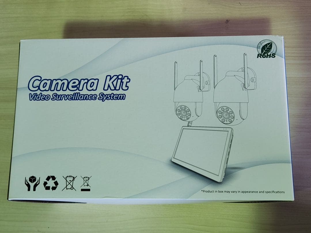 500万画素対応・360°全方位監視・夜間カラー撮影 防犯カメラ2台セット