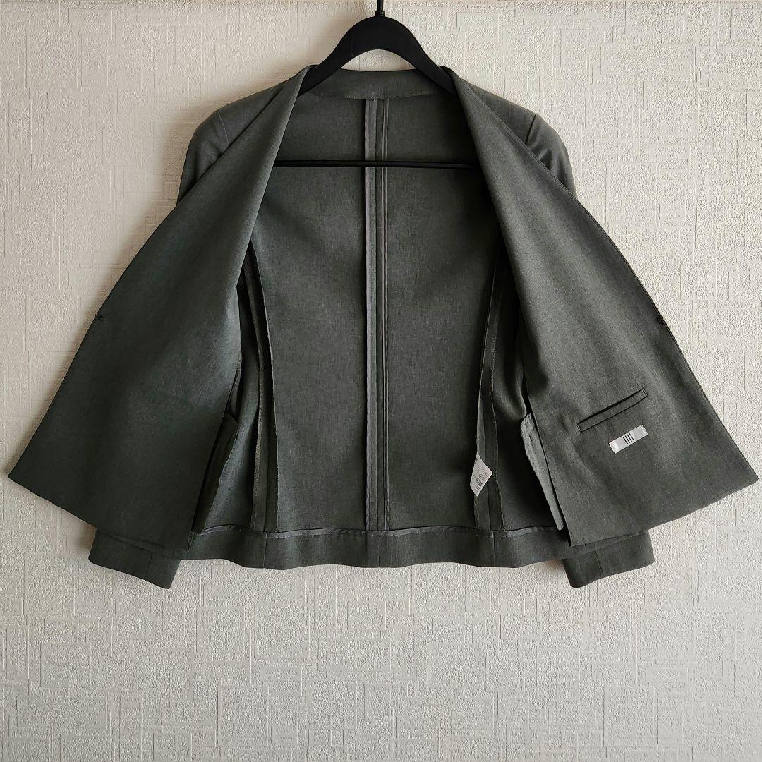 スーツセレクト　レディース　パンツスーツ　セットアップ 　グレー　ウオッシャブル