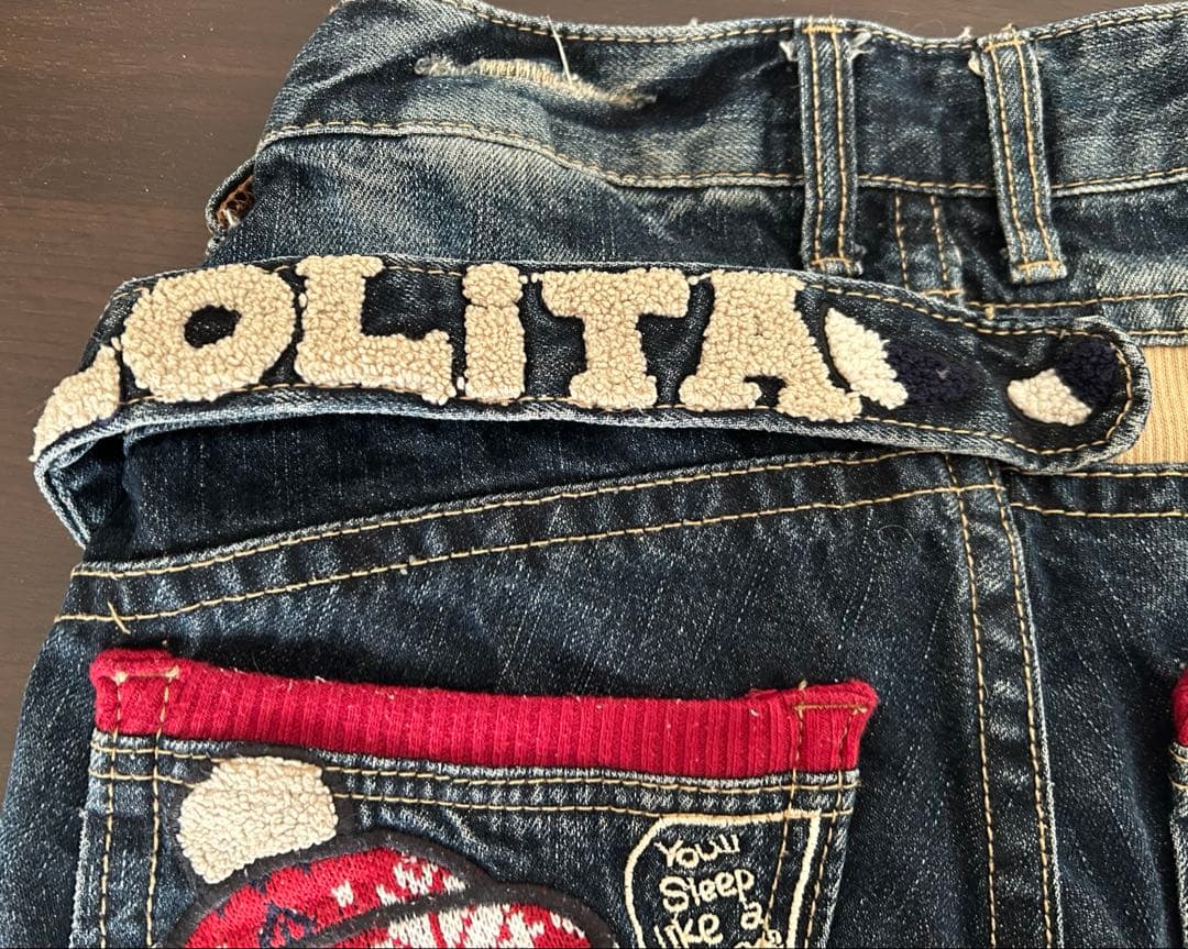 ロリータジーンズ　デニム　パンツ　奈良美智さんコラボ　希少　レディース