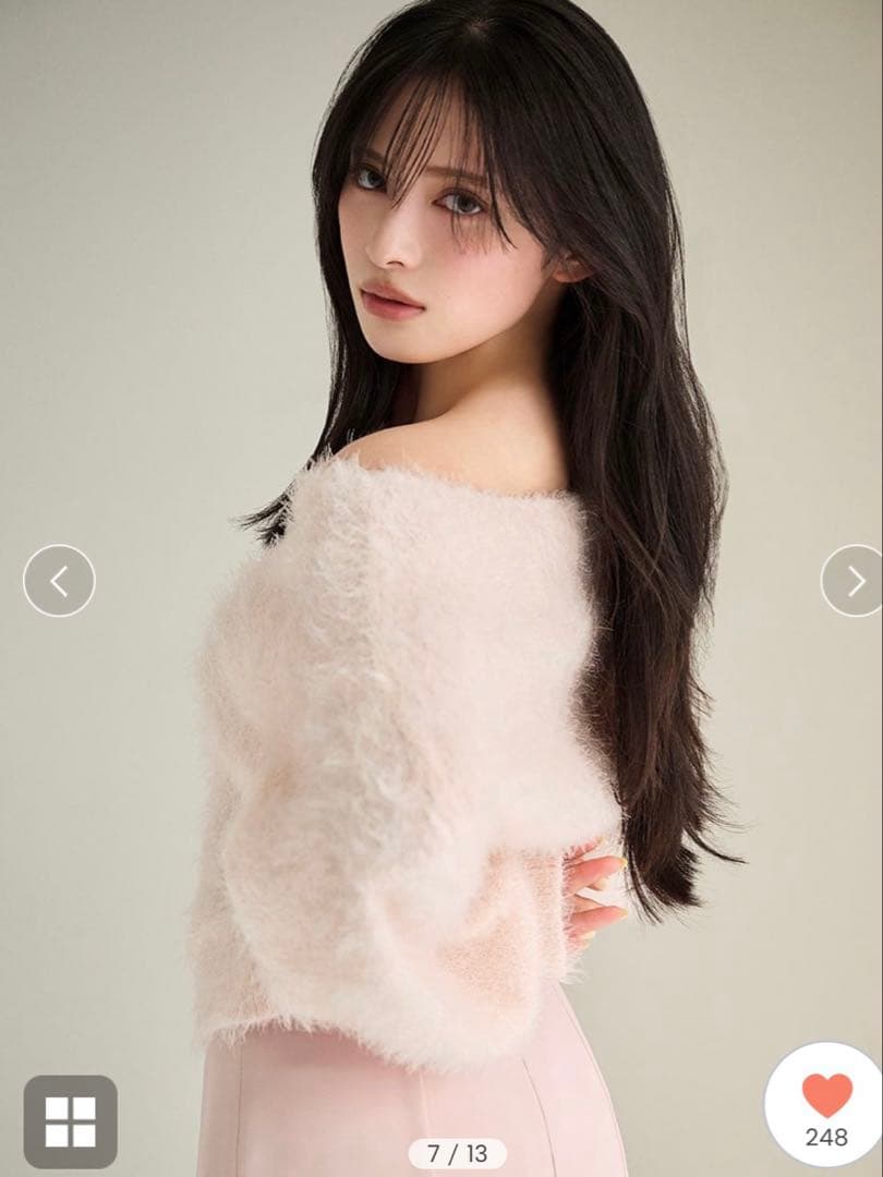 スナイデル　ファーライクニットプルオーバー　新品未使用　Ｒ.