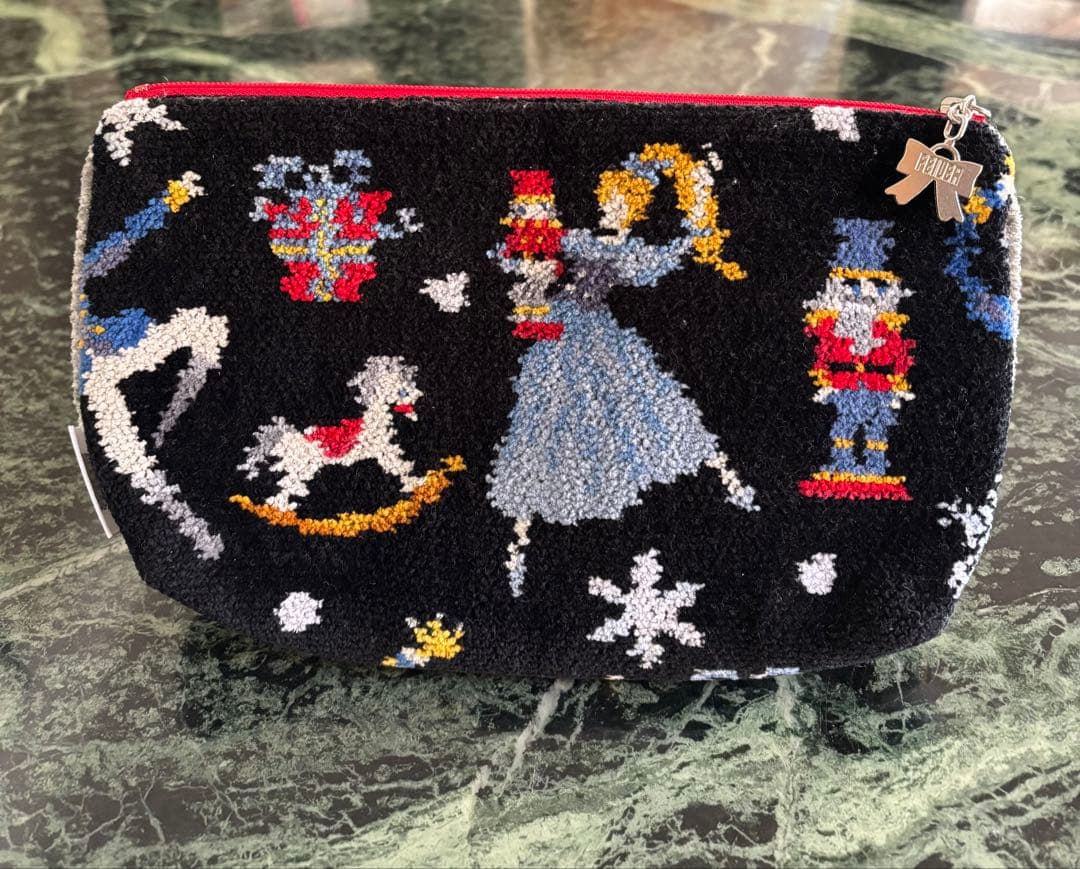 【未使用】フェイラー　くるみ割り人形のポーチ大　カスノワゼットポーチ