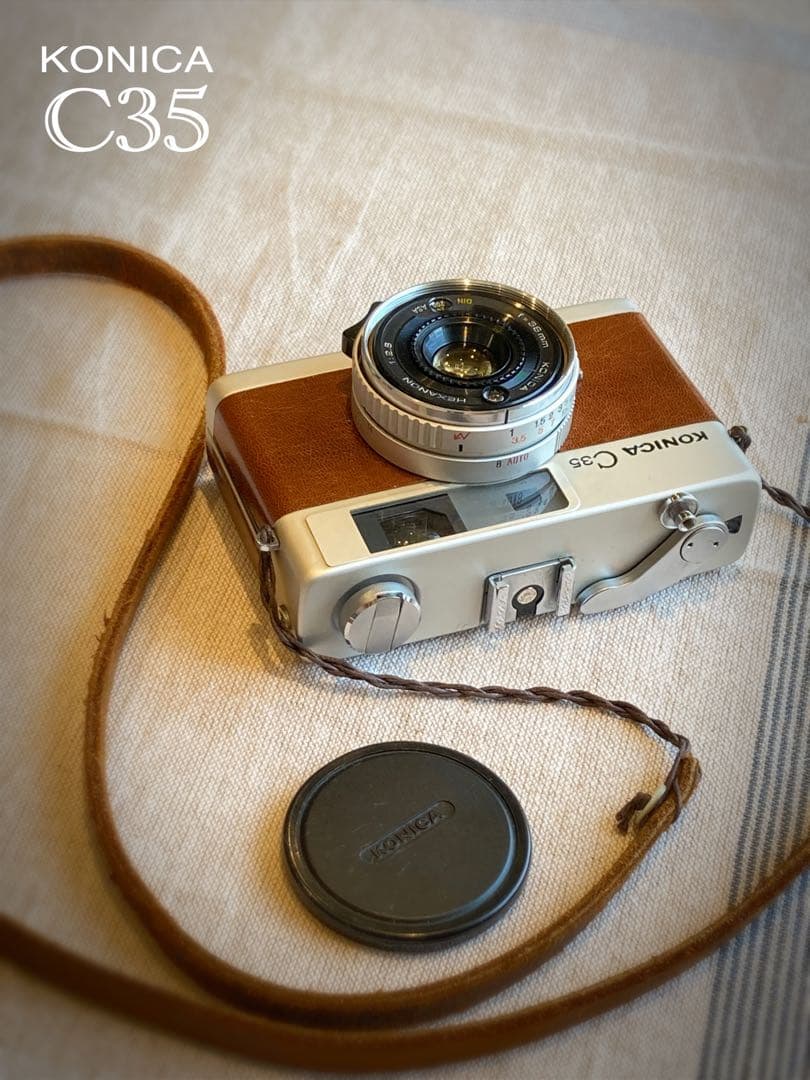 ★希少・完動品★konica c35★本革外装＊美品＊初期保証★入門に！