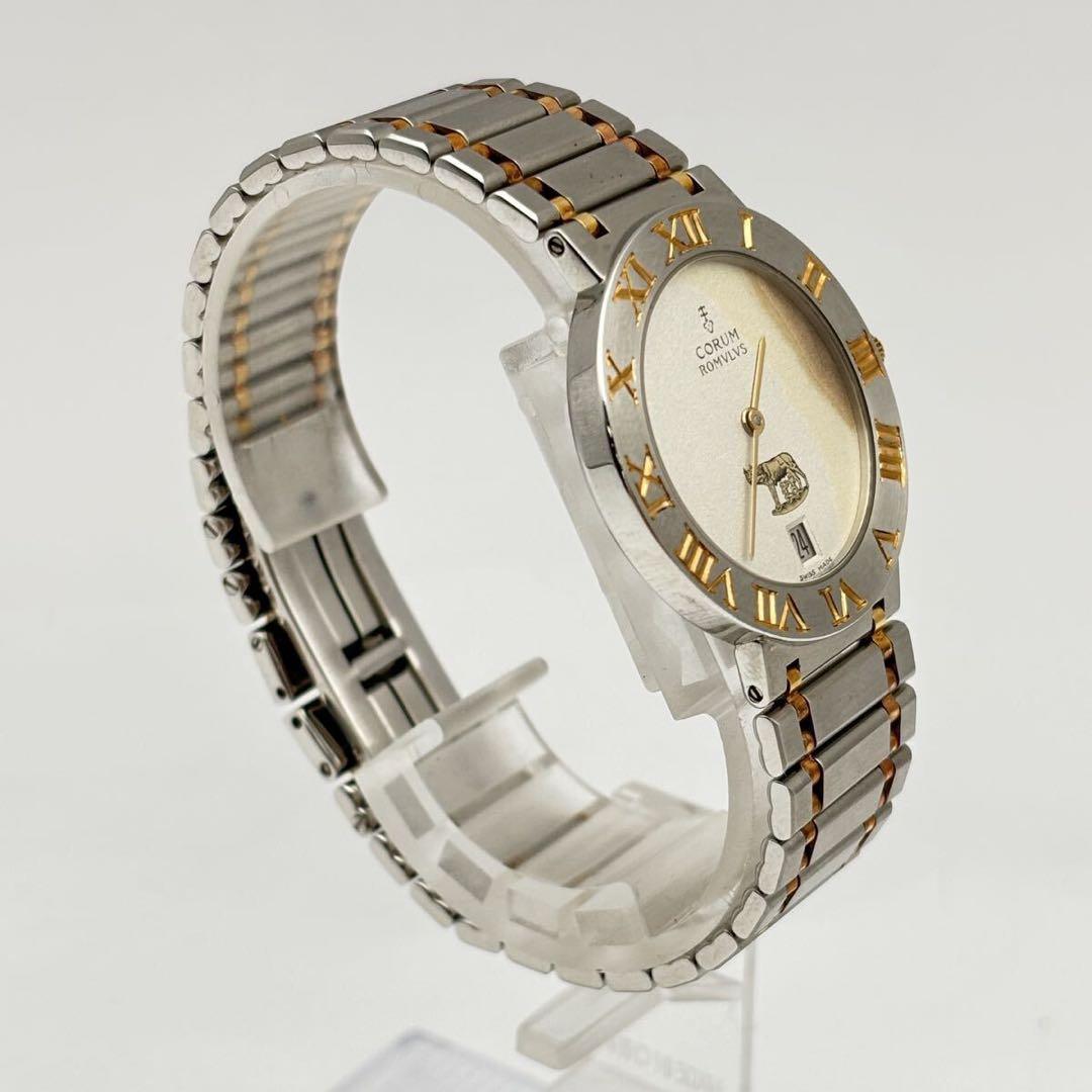 か*ギ様 CORUM アナログ腕時計 シルバー/ゴールド