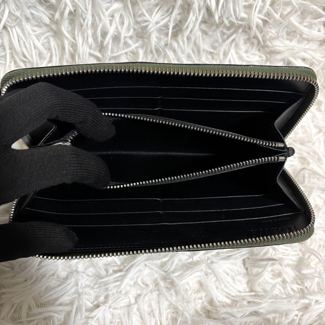 ✨極美品/付属品付✨ロエベ 長財布 リピート アナグラム ジップアラウンド 緑