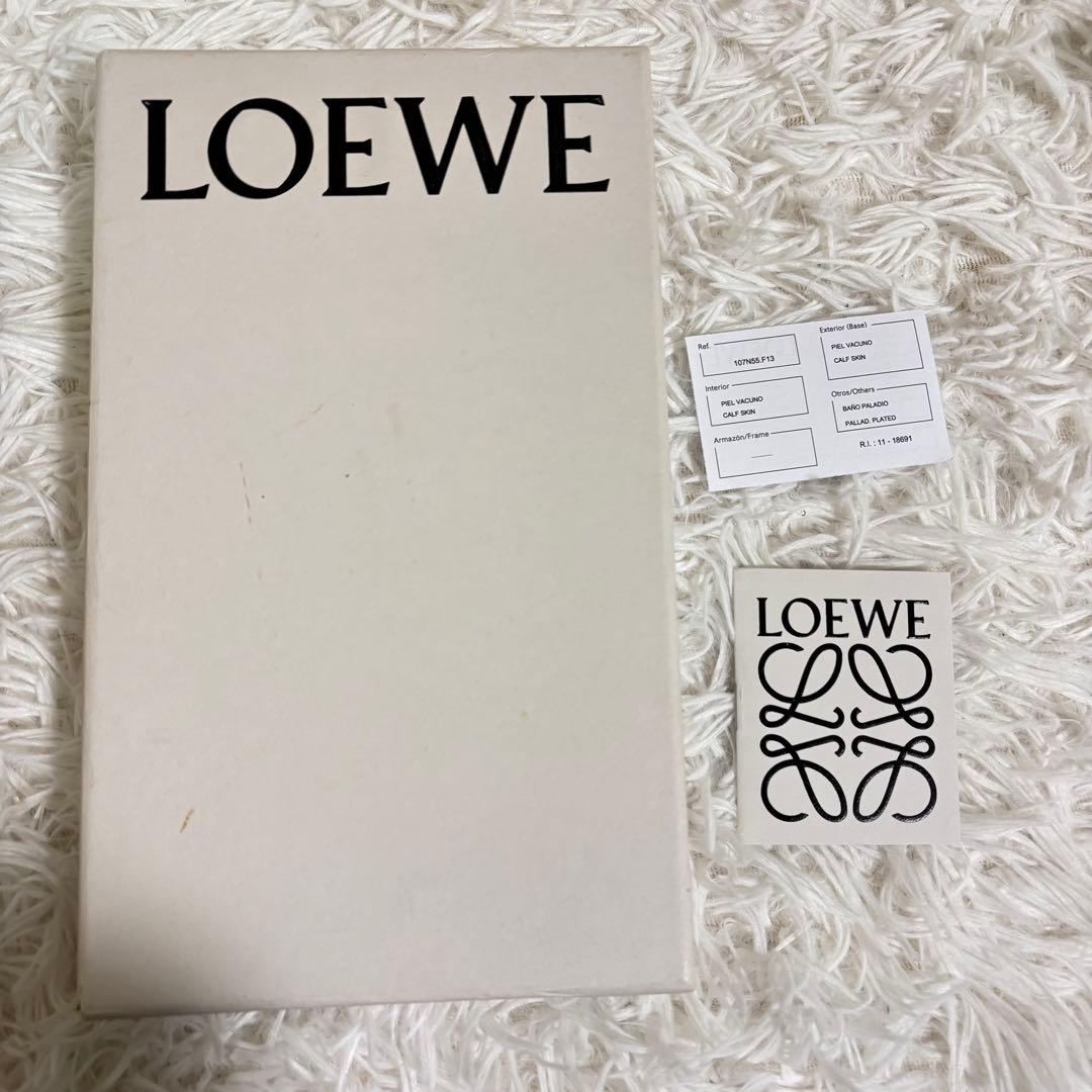 ✨極美品/付属品付✨ロエベ 長財布 リピート アナグラム ジップアラウンド 緑