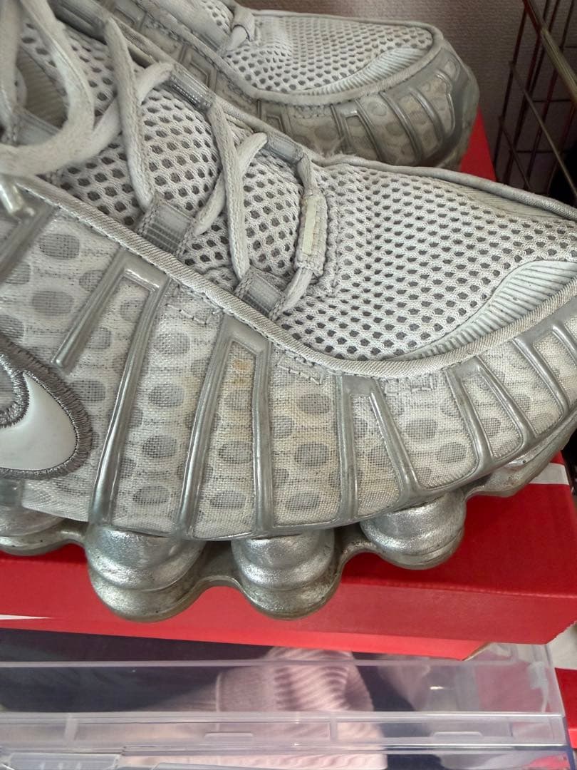 27.5センチNike Shox Silver ショックス シルバー　最終値下げ