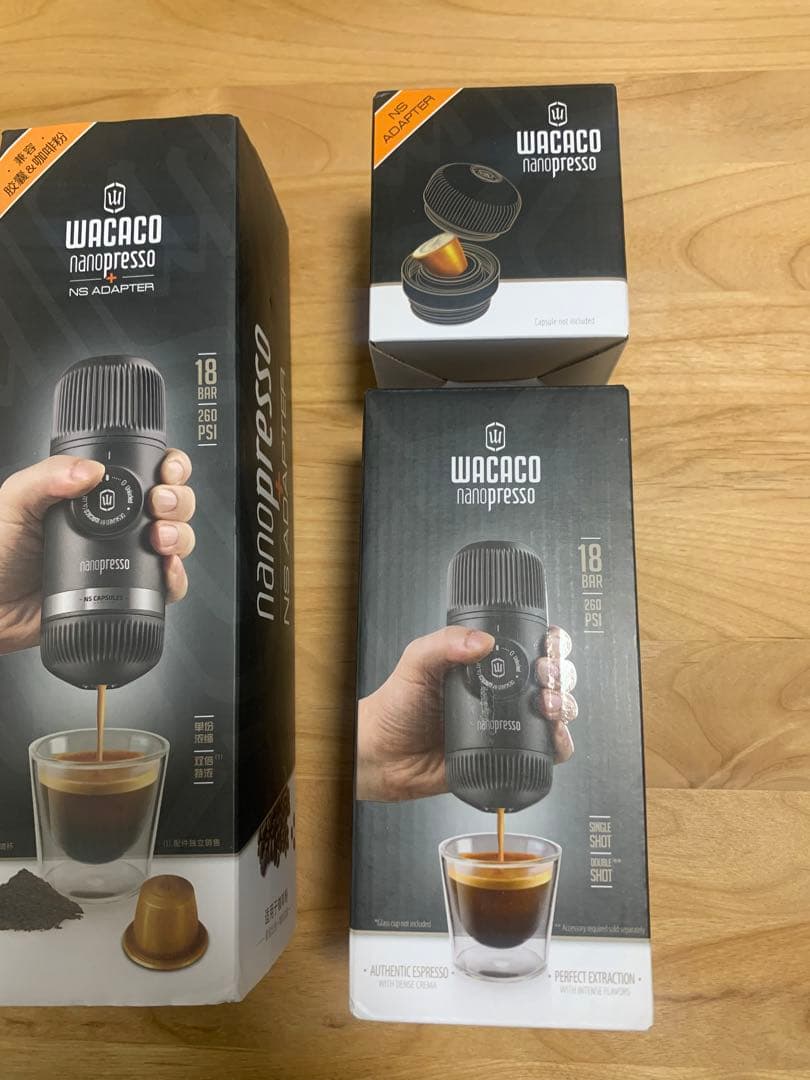 【新品未使用】未開封wacaco nanopresso NSアダプター　セット
