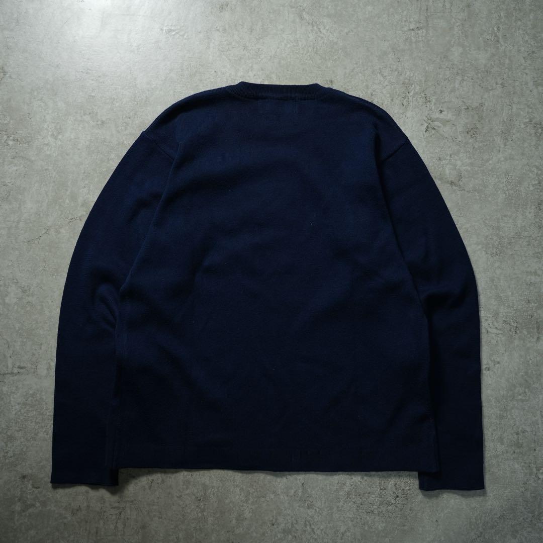 当時モノ 90s POLO SPORT ニット 星条旗 香港製 ネイビー