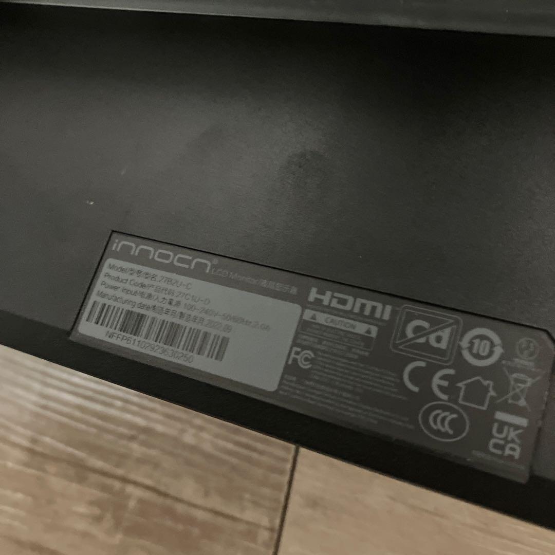 藤*林様 INNOCN 27C1U-D 4K Type-C