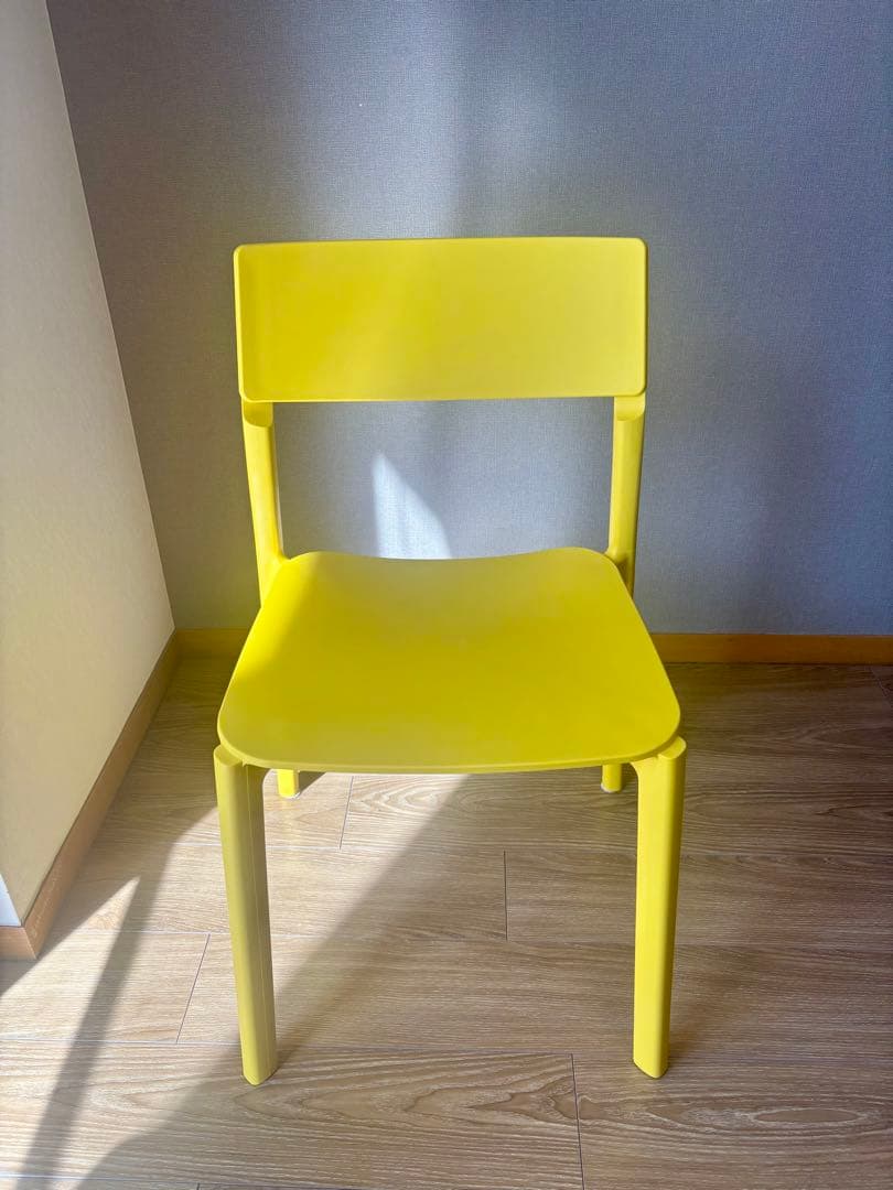 【価格見直し】IKEA JANINGE チェア イエロー 美品｜スタッキング