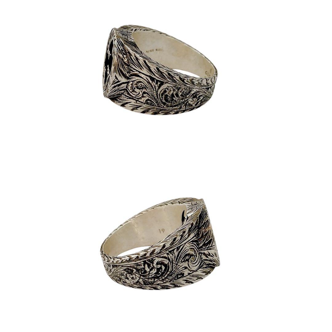 美品✨GUCCI グッチ　リング　インターロッキング　アラベスク　指輪　18号