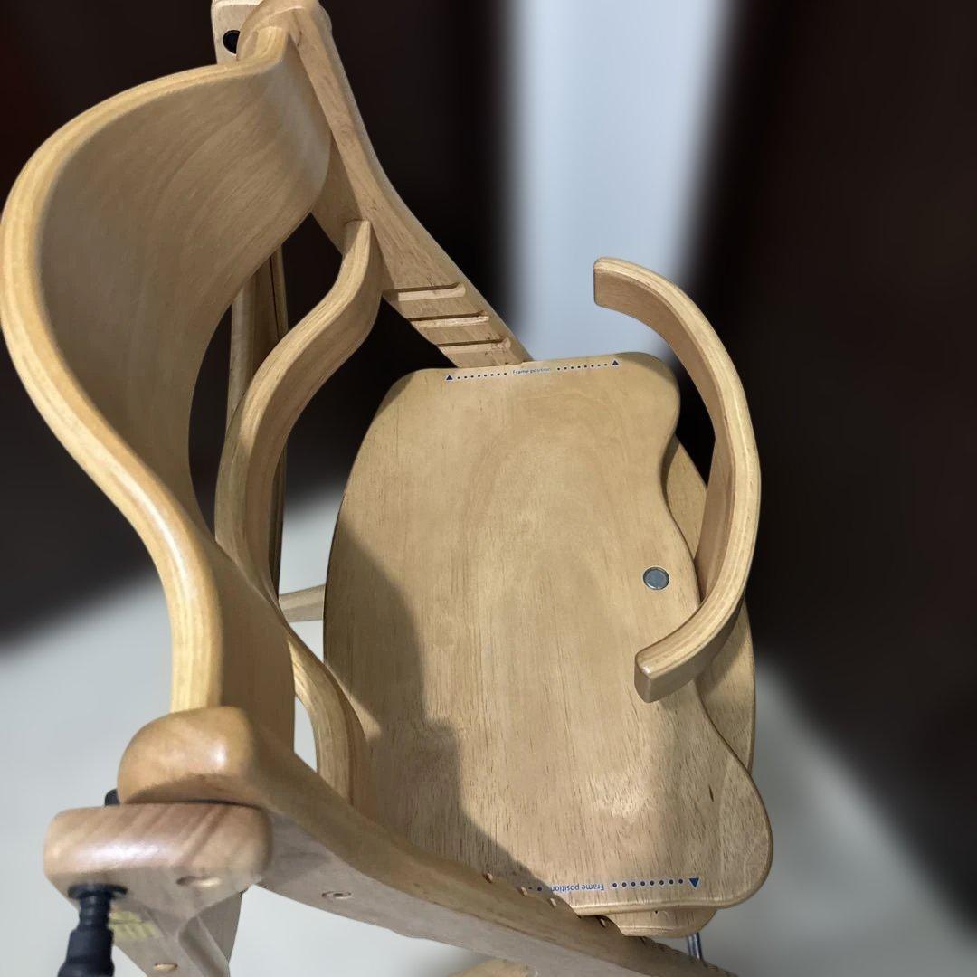 ◆美品◆大和屋 すくすくチェアスリムプラス テーブル＆ガード付 ベビーチェア