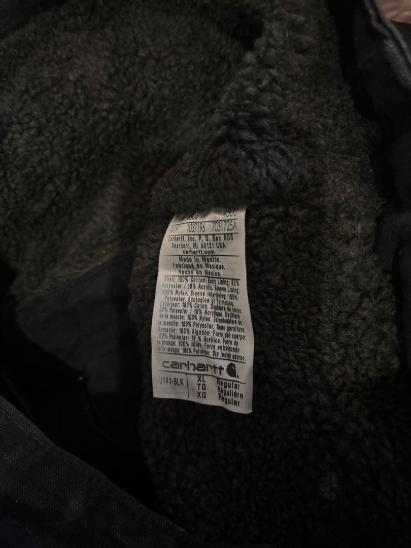 Carhartt アクティブジャケット J141 ブラック XL メキシコ製