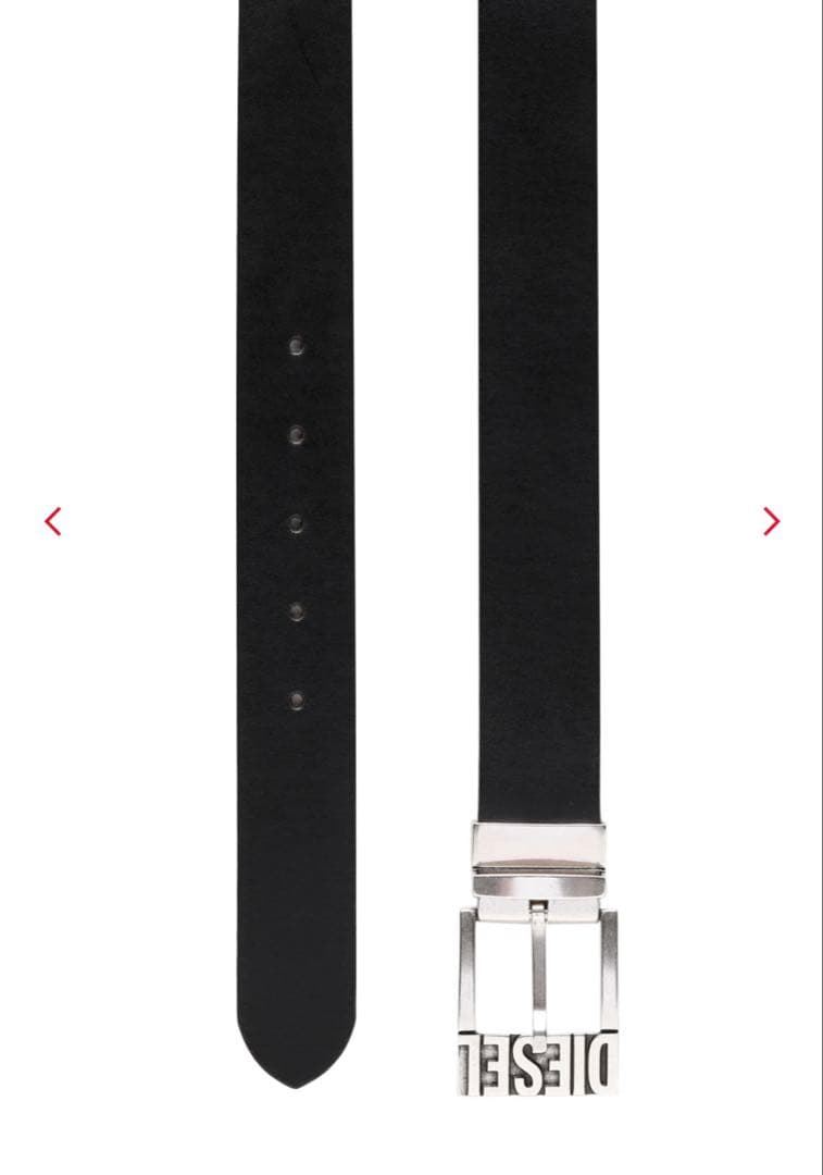 DIESEL レザー ベルト 黒 茶色 サイズ85