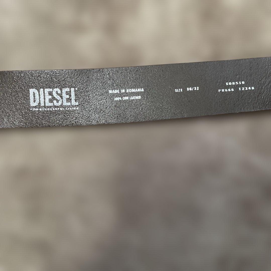 DIESEL ブラウンレザー ベルト