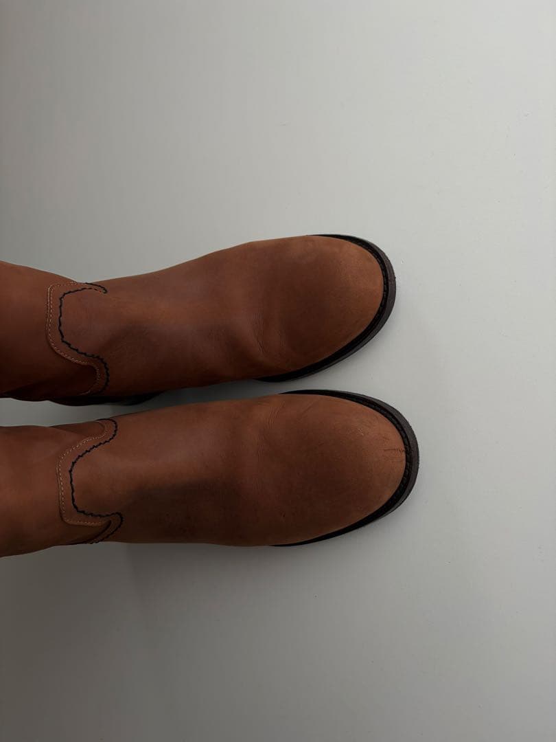 靴 CHANEL Leather Ascot CC Logo Boots 38