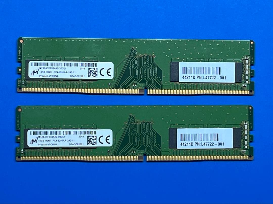 Micron DDR4 3200AA 32GB （16GB×2）