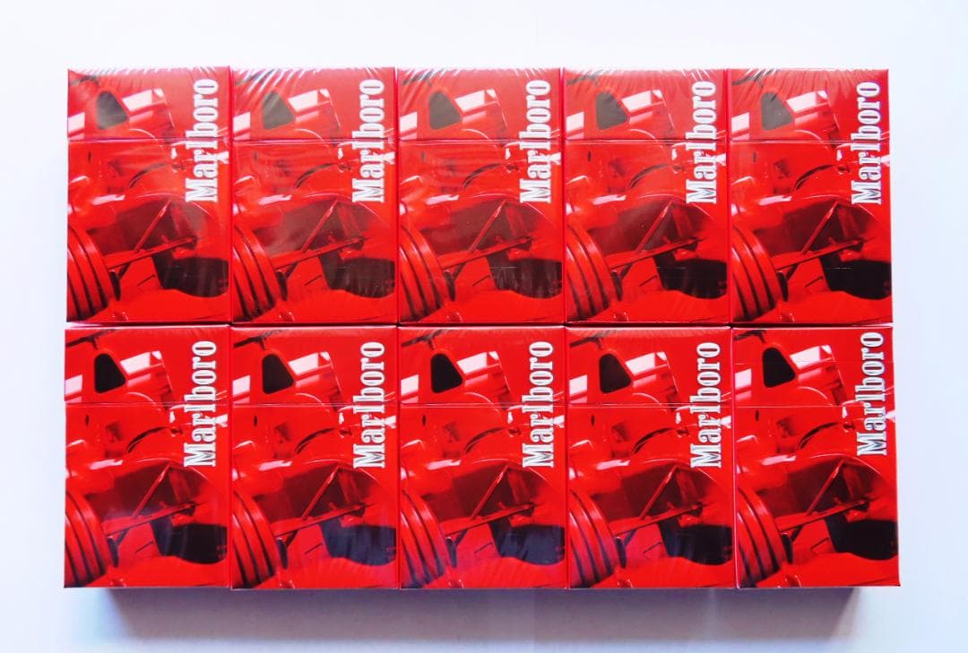 マルボロ / ラッキーストライク F1限定空箱 各10個 ＋ マルボロ F1灰皿