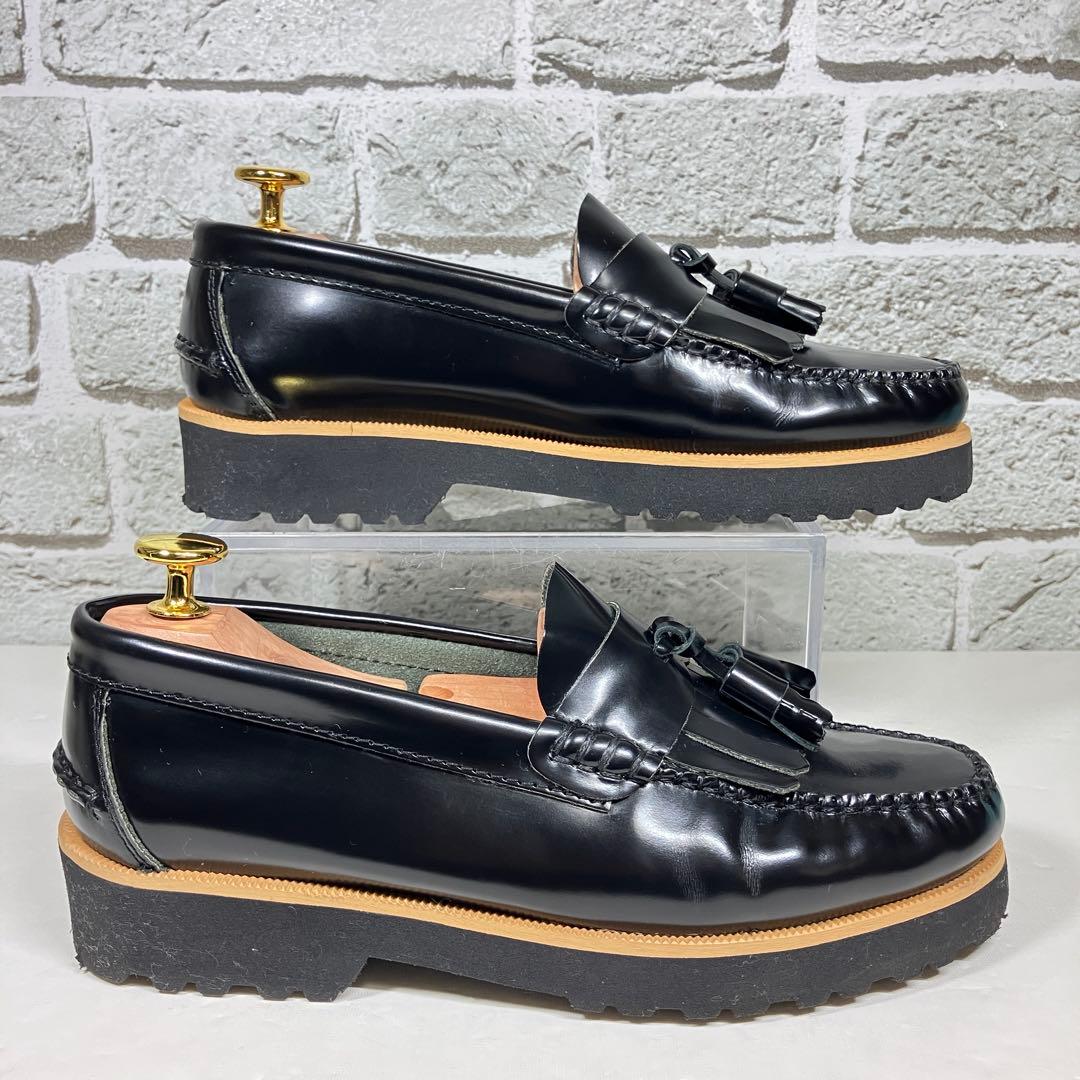 【極美品】ARTESANOS タッセルローファー 23cm 黒 レザー 軽量