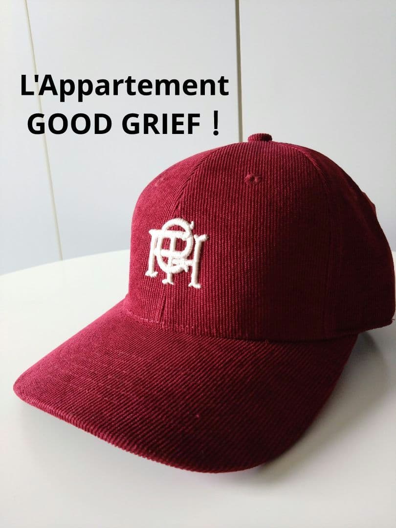 アパルトモン☆グッドグリーフ☆コーデュロイキャップ☆ボルドー