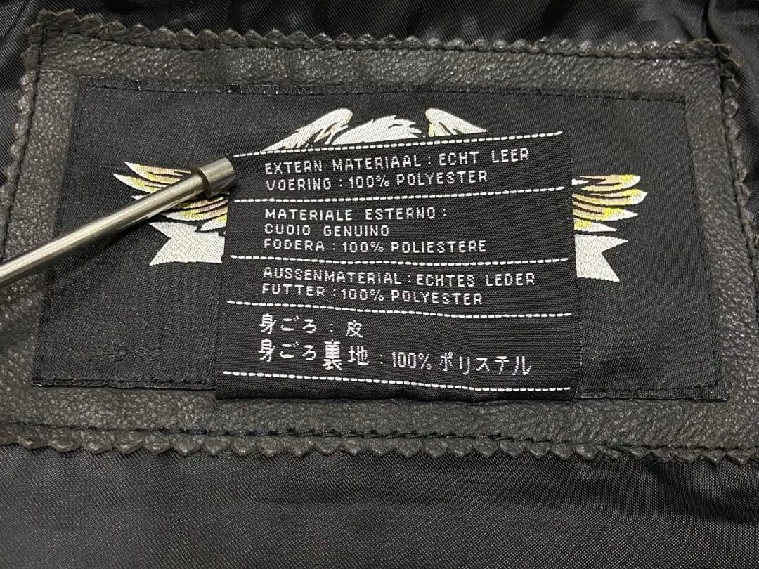 TA様 ハーレーダビッドソン シングル ライダース レザージャケット 両面刺繍