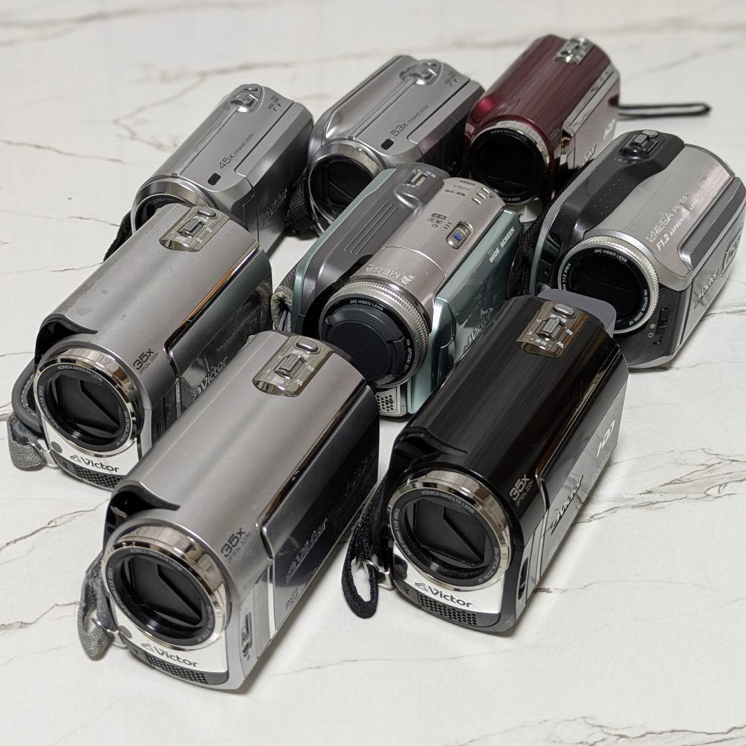 【動作品】Victor　GZシリーズ　HDD内蔵　ビデオカメラ　8台　まとめ