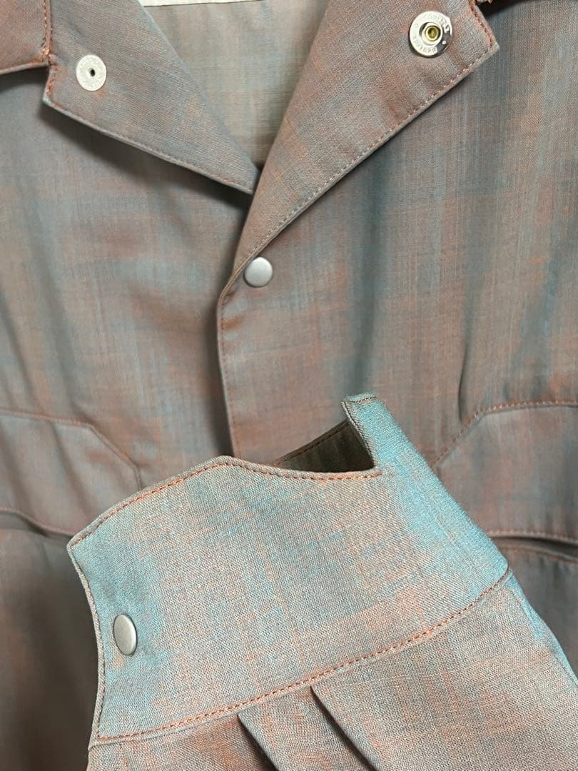 トップス OPPOSE DUALITY 25ssChambray Panel Shirts