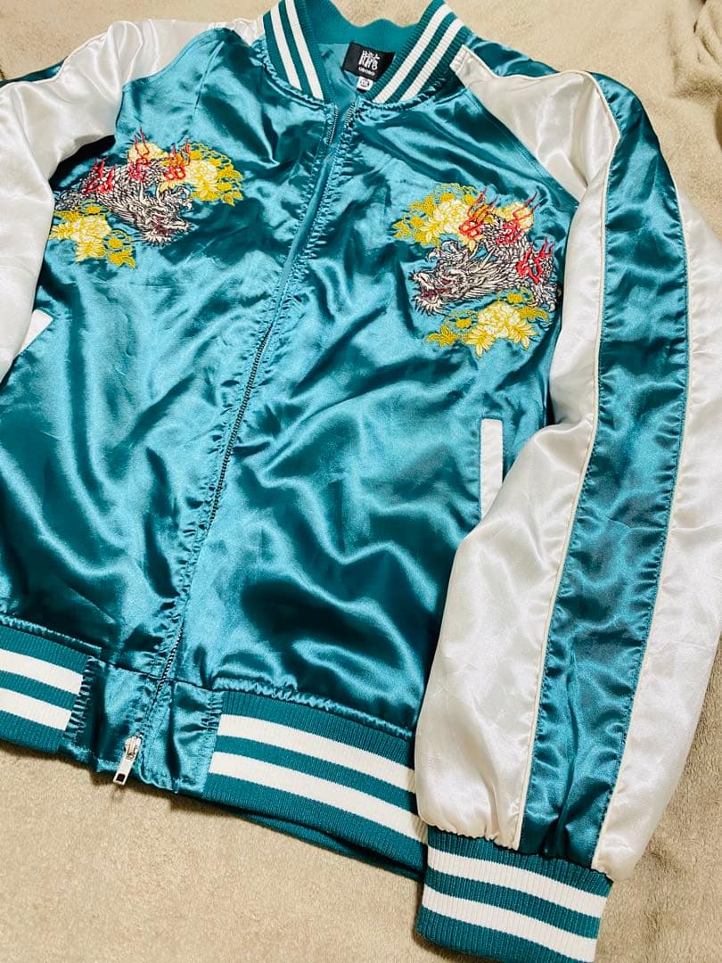 OBORO 美品 龍 日本限定 スカジャン unisex vintage サテン