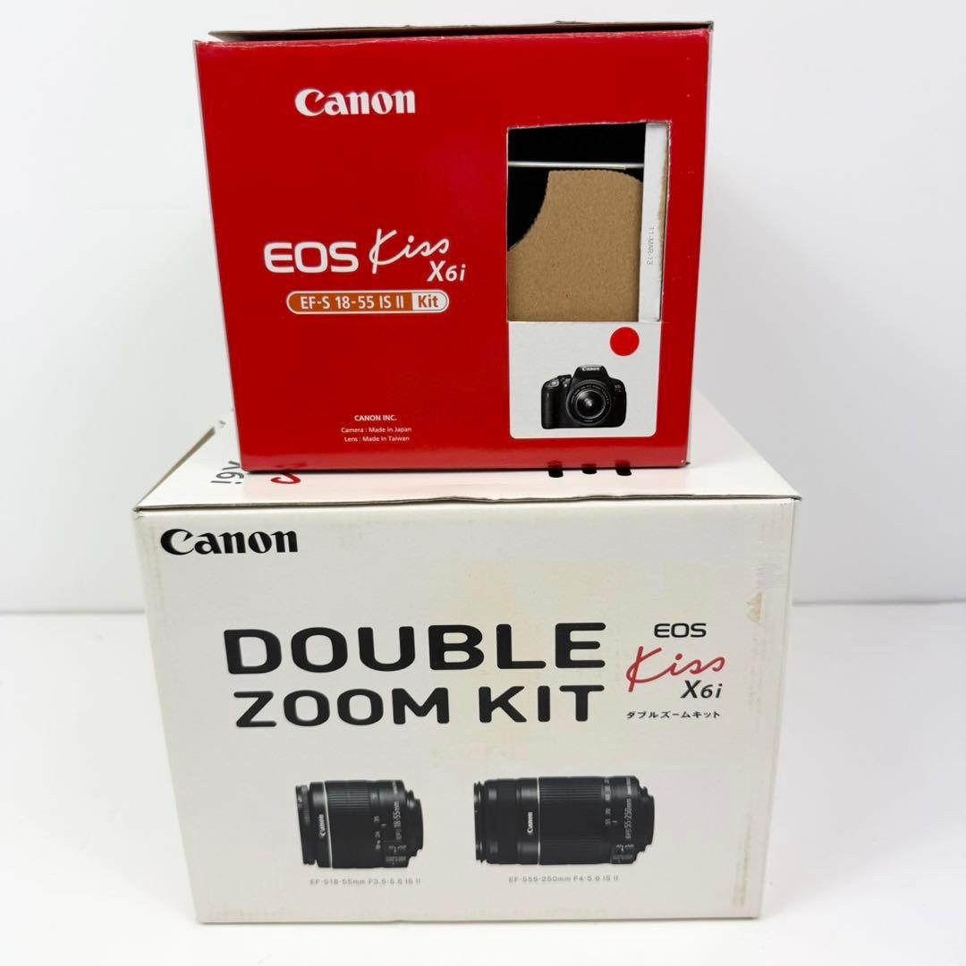 Canon EOS kiss X6i ダブルズームレンズキット キャノン カメラ