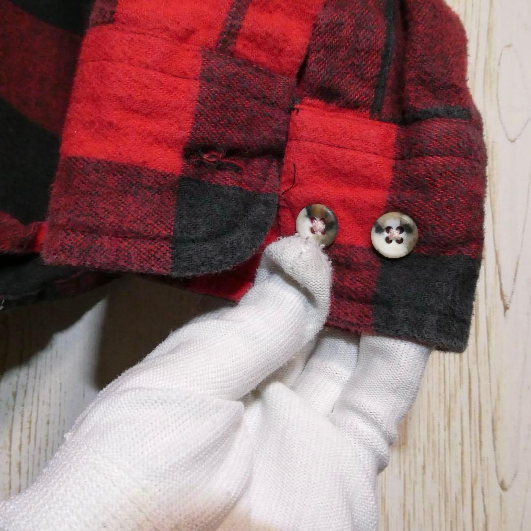 90's USA製　St. John's Bay バッファローチェックネルシャツ