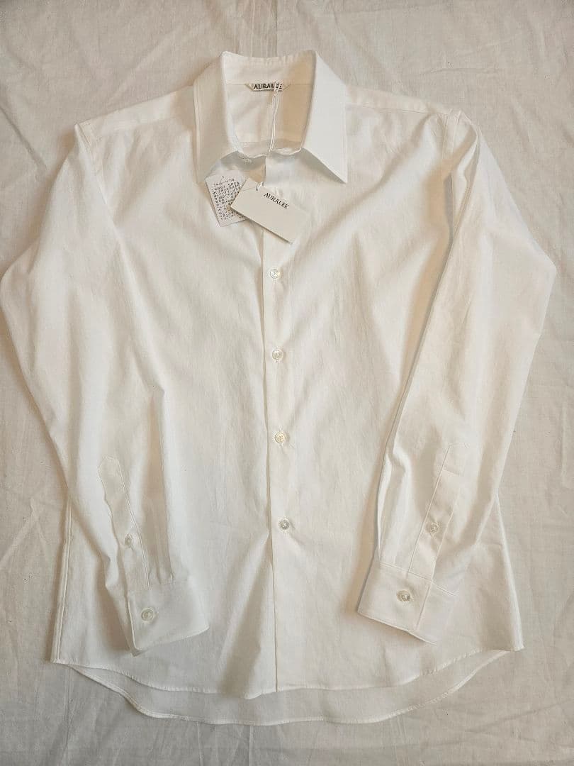 2026ss　オーラリー WASHED FINX TWILL SLIM 3白
