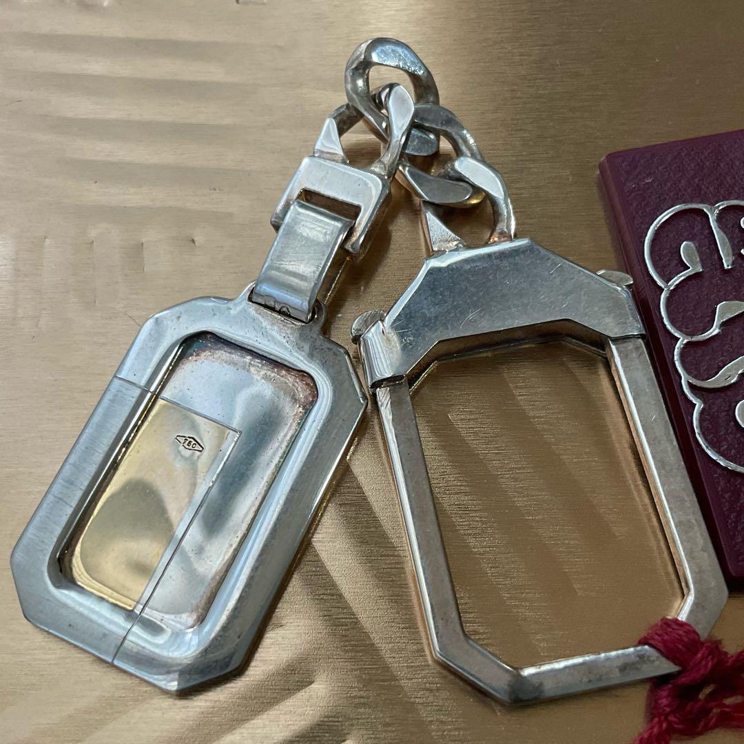 シルバー925　シンプルなキーホルダーアンティーク　レディース　メンズ