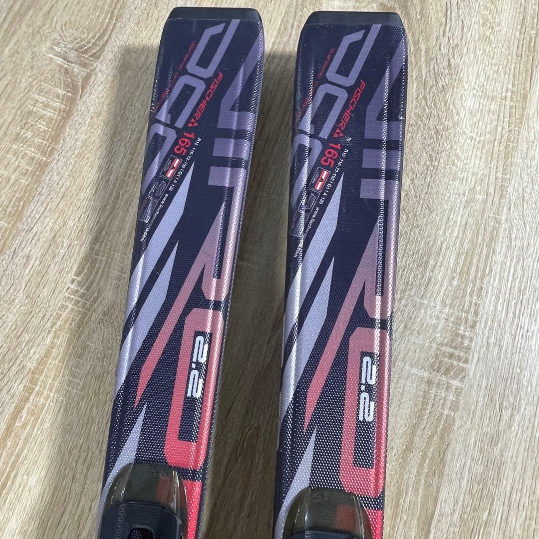 FISCHER165cm Hart27/27.5cmストック付きスキーセット