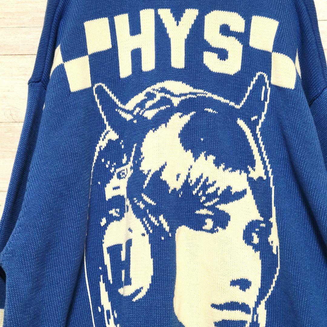 【美品XL】HYSTERIC GLAMOUR ニットカーディガン ヘッドフォン