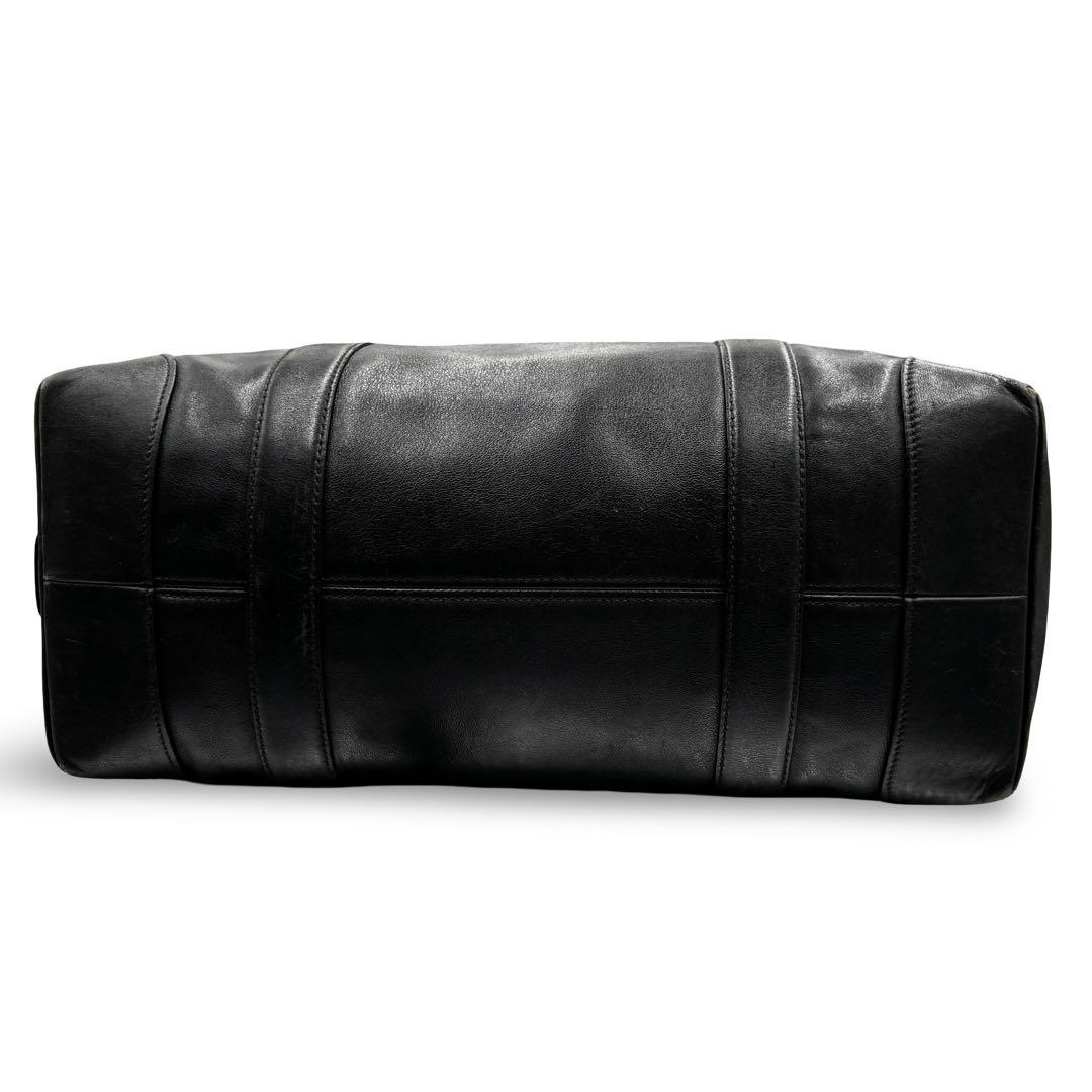 【ヴィンテージ】コーチ　トートバッグ　ビジネス　オールレザー　黒　肩掛け　大容量