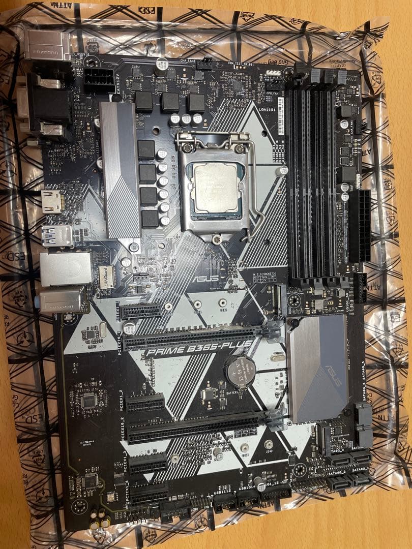 Intel i7-8700とASUS PRIME B365-PLUS