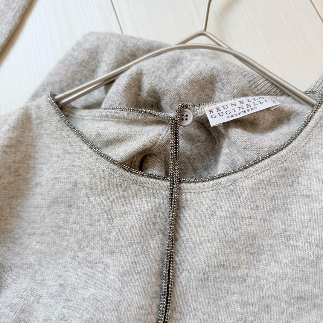 希少✨ブルネロクチネリ　カシミヤ100 モニーレ装飾 オーバーサイズ ニット